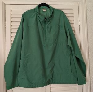 Duluth Trading Co Green Lightweight Half Zip Pullover Jacket